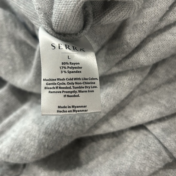 Serra Gray Women’s Jumpsuit w/Pockets and Drawstrings-size L - Picture 6 of 6